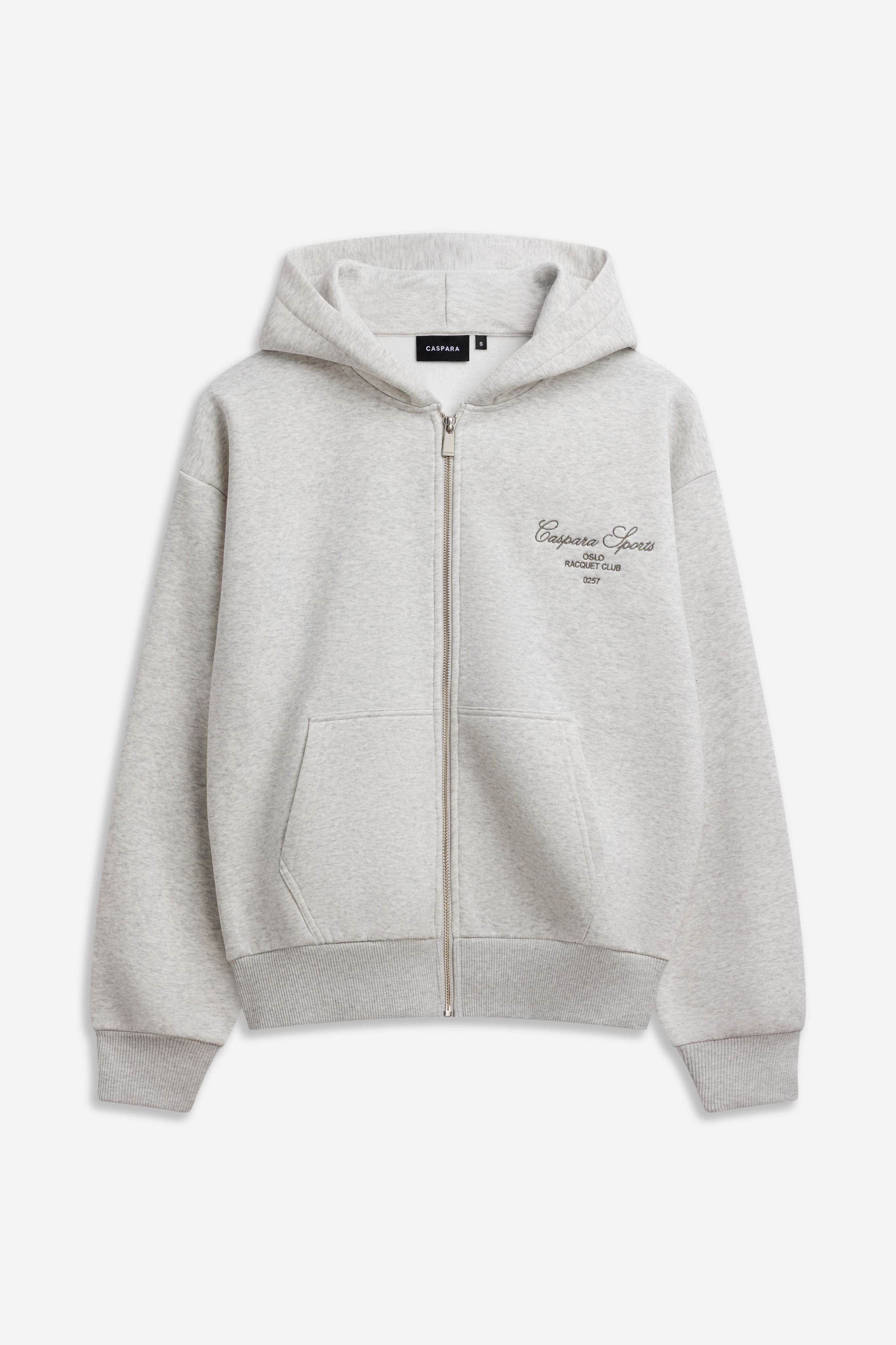 W. Racquet Club Zip Hoodie - Grey Melange